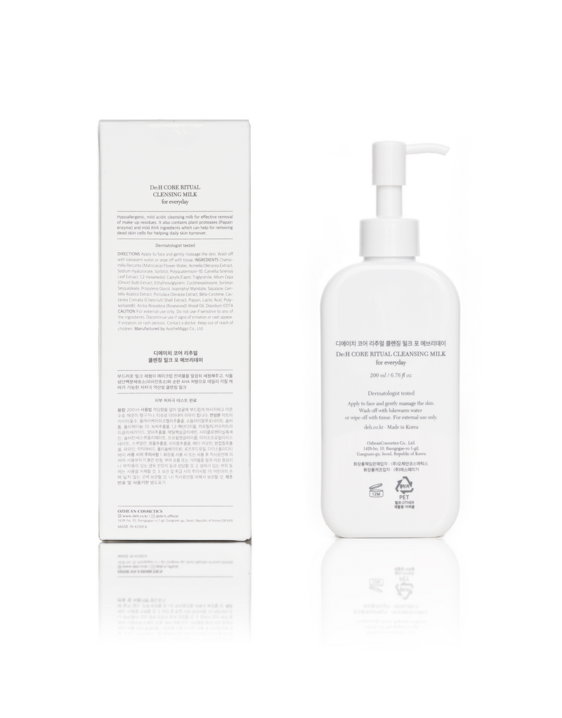 De:H Core Ritual Cleansing Milk for Everyday